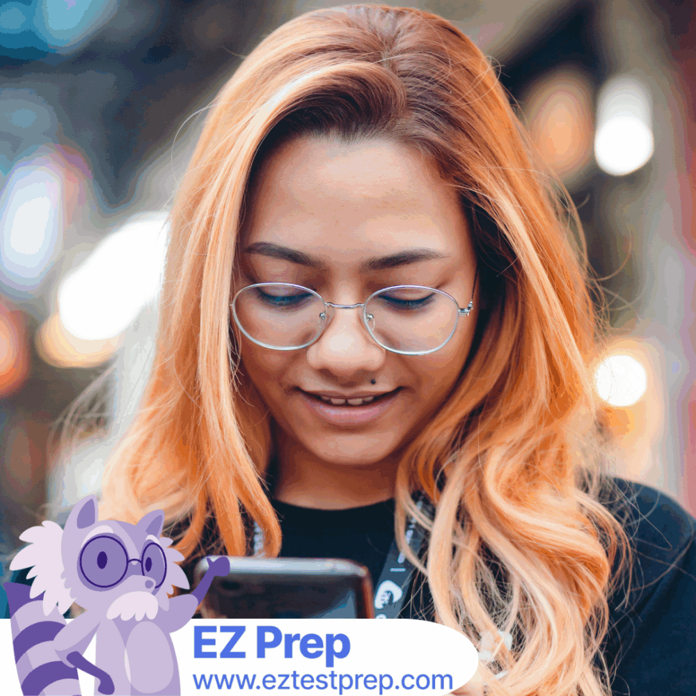 Occupational therapy student using study app to prepare for NBCOT exam with notes and flashcards