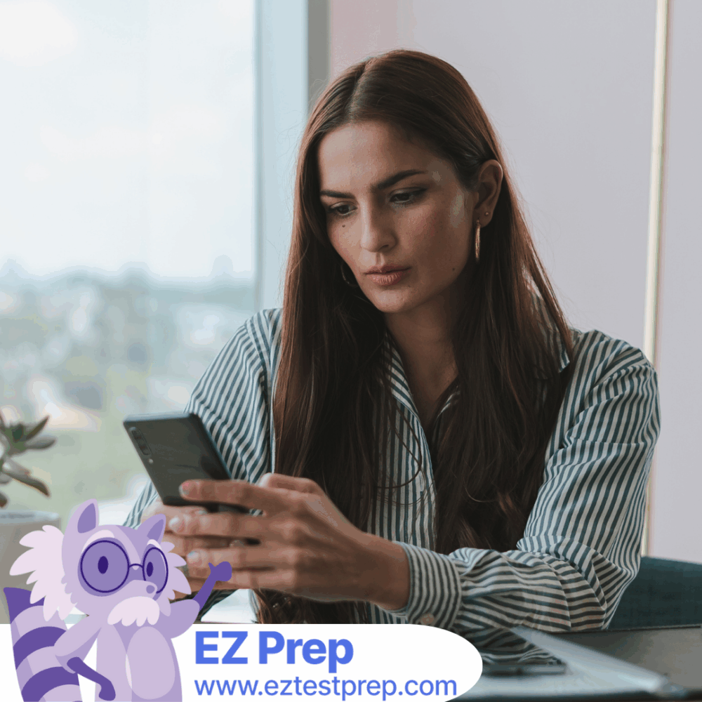Chiropractic student reviewing NBCE Part III clinical cases using a tablet and study notes