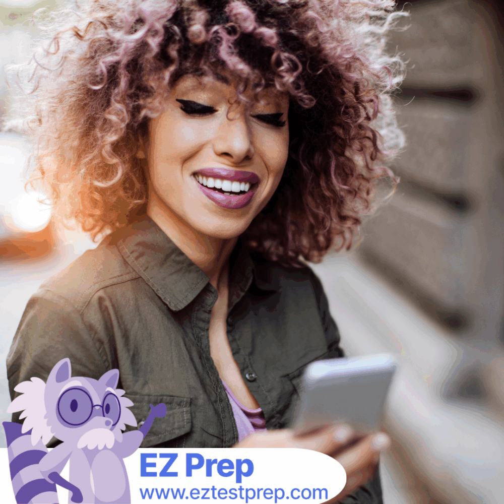 Chiropractic student using study app and notes to prepare for the NBCE board exam