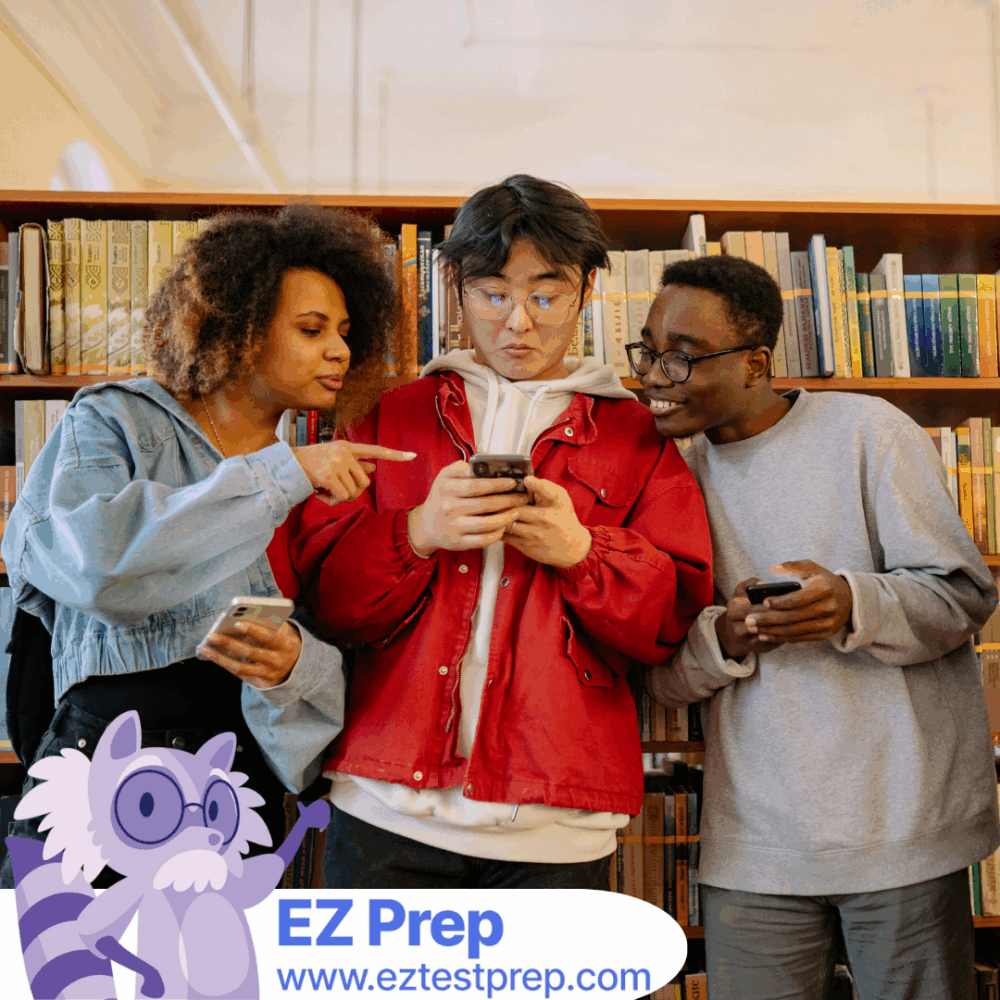 Student preparing for the National Counselor Exam using EZ Prep study app on tablet