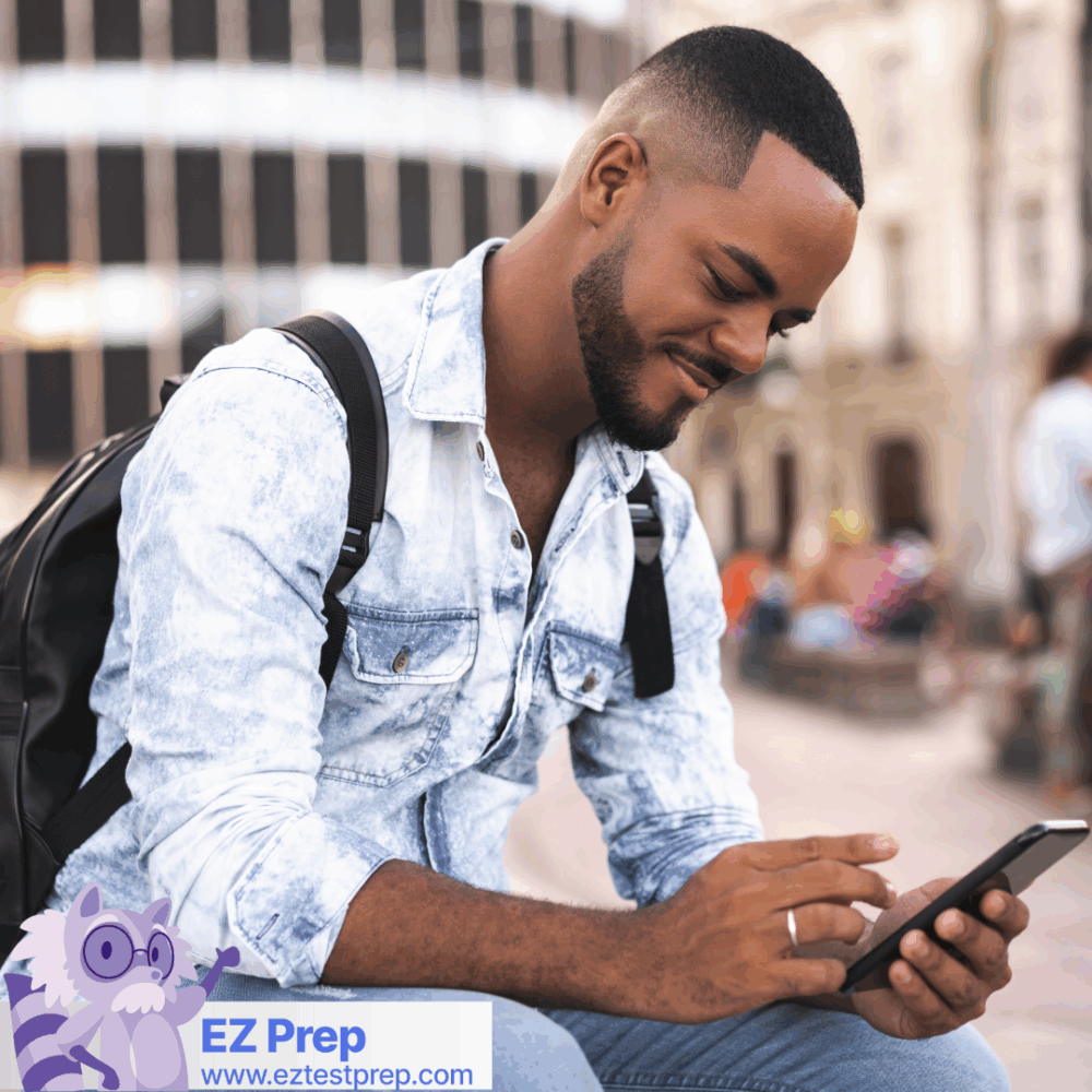 Student following an LSAT daily study routine with notes and laptop during morning prep session