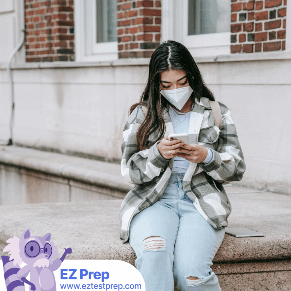 HR professional studying for SHRM-CP or SHRM-SCP exam using EZ Prep app with real-world examples