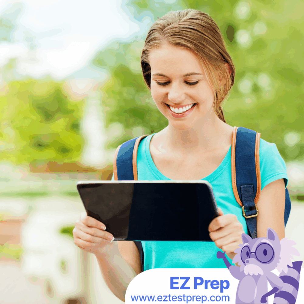 Esthetician exam study guide with student reviewing skin anatomy, safety rules, and treatment scenarios during focused preparation