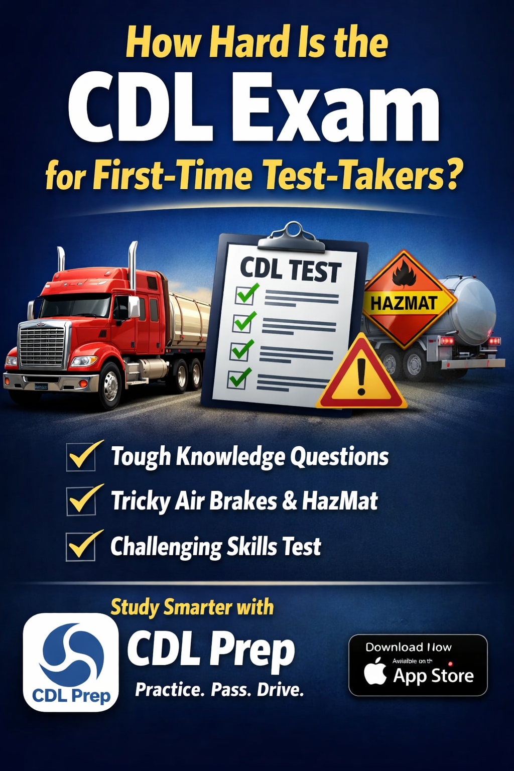 How Hard Is the CDL Exam for First-Time Test-Takers?